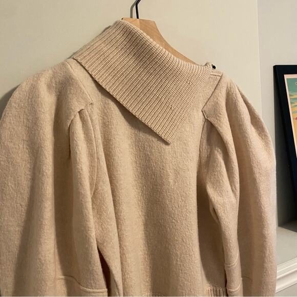 Ulla Johnson Cream Neutral Merino Wool Sweater Medium - Picture 13 of 16